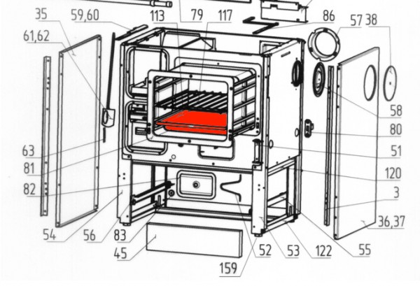 Wamsler K138 Backblech