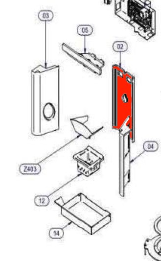 Wamsler PO 90 Rückwandstein