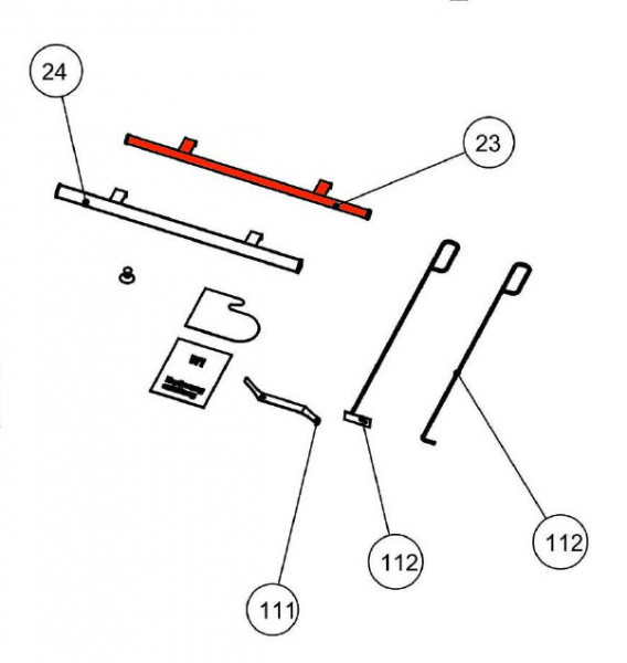 Wamsler W1-75 Herdstange rund