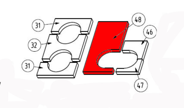 Wamsler W1-90 Abschirmung rechts innen