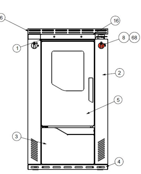 Wamsler W2-90 Drehknopf